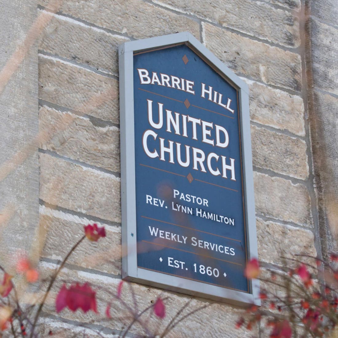 Barrie Hill United Church sign